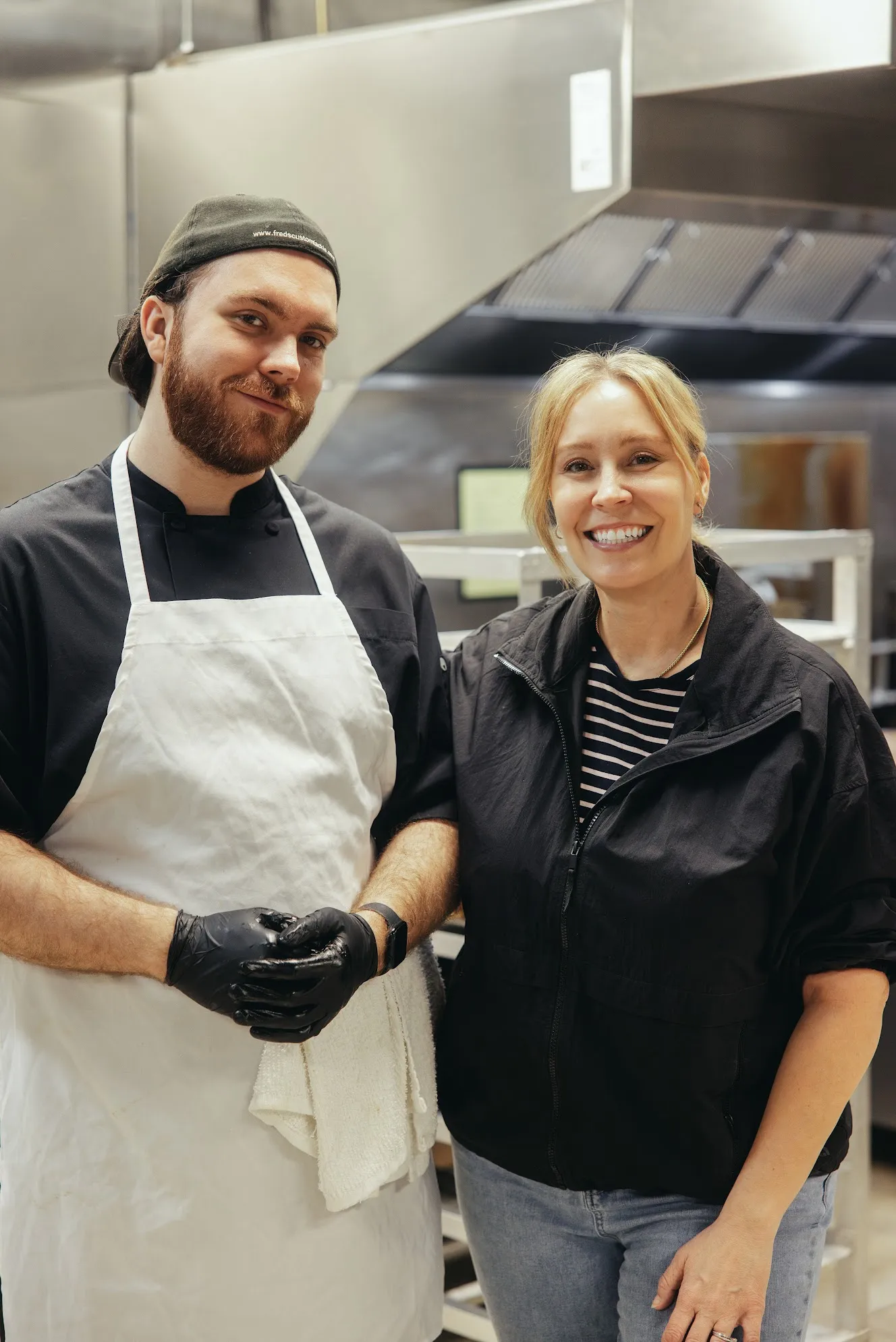 The family behind The Hive Donut Hut together at the shop.